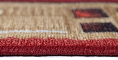 Koberce Breno Behúň JENA 10, šíře role 80 cm, červená, viacfarebná