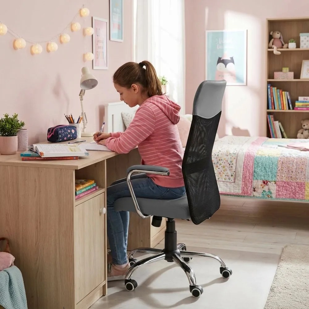 Detská stolička Neoseat TEENAGE — látka, čierna / šedá