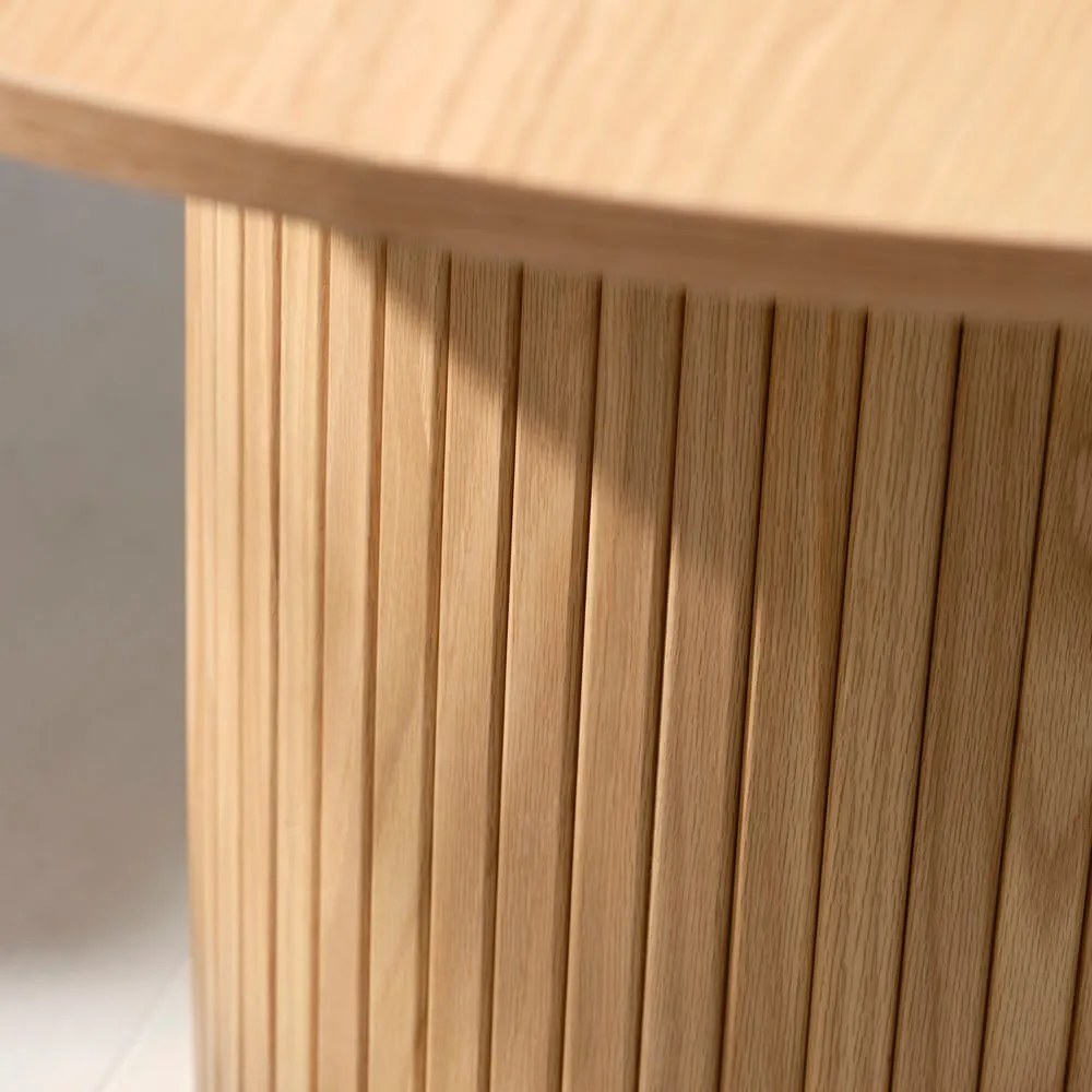 Okrúhly jedálenský stôl v dekore duba ø 120 cm Nola – Unique Furniture