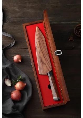 DELLINGER Octagonal Desert Iron Wood VG-10 nůž Kiritsuke / Chef 8,5"