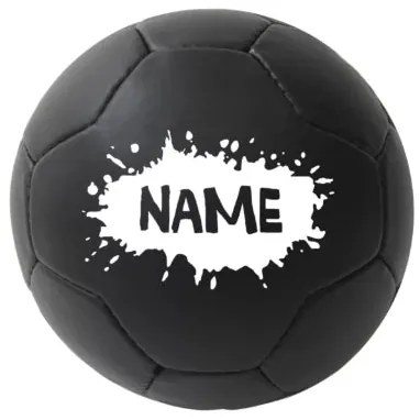 Futbalová lopta VAN PAULINE čierna - S menom