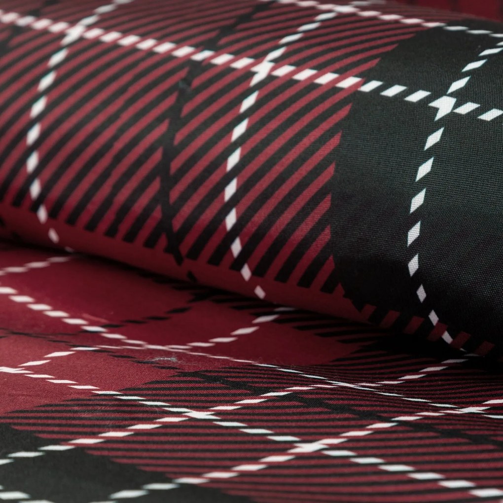 VIANOČNÉ RENFORCÉ OBLIEČKY NOELLIE 160X200 CM, 2 KS 70X80 CM VZOROVANÉ