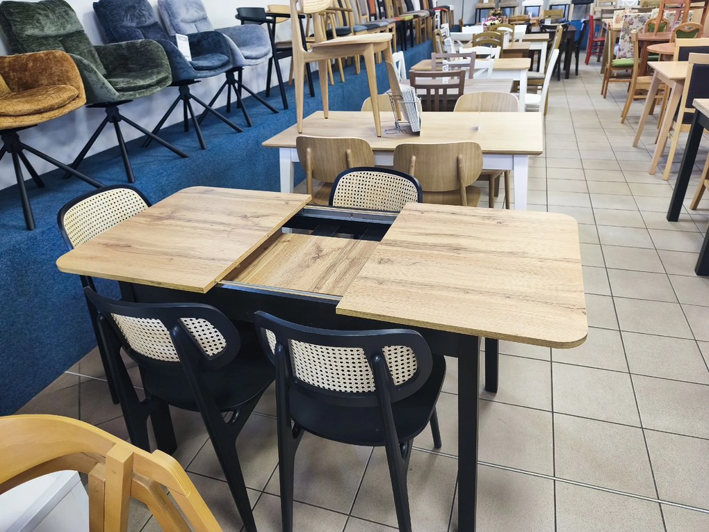 STIMA Stôl KONY Vyberte odtieň ->: Dub Wotan, Vybetre odtieň podnože ->: Biela, Vyberte rozmer ->: 110 x 70 cm