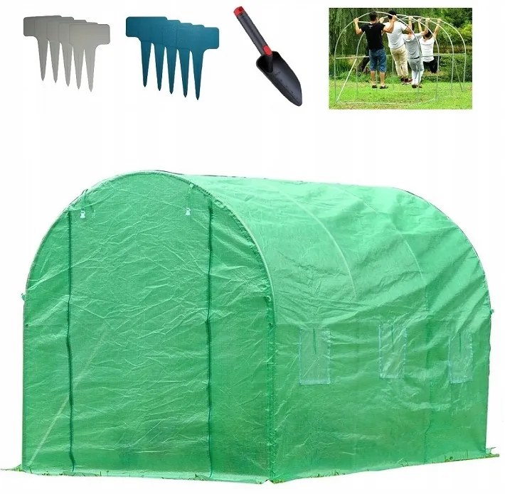 Záhradný fóliovník 2x3,5m BIELY + darček