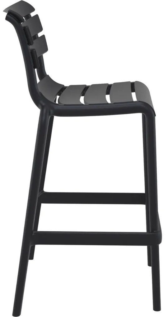 HELEN BAR 75 záhradná barová stolička black