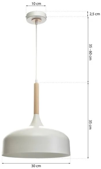 Luster na lanku TAYLOR 1xE27/60W/230V