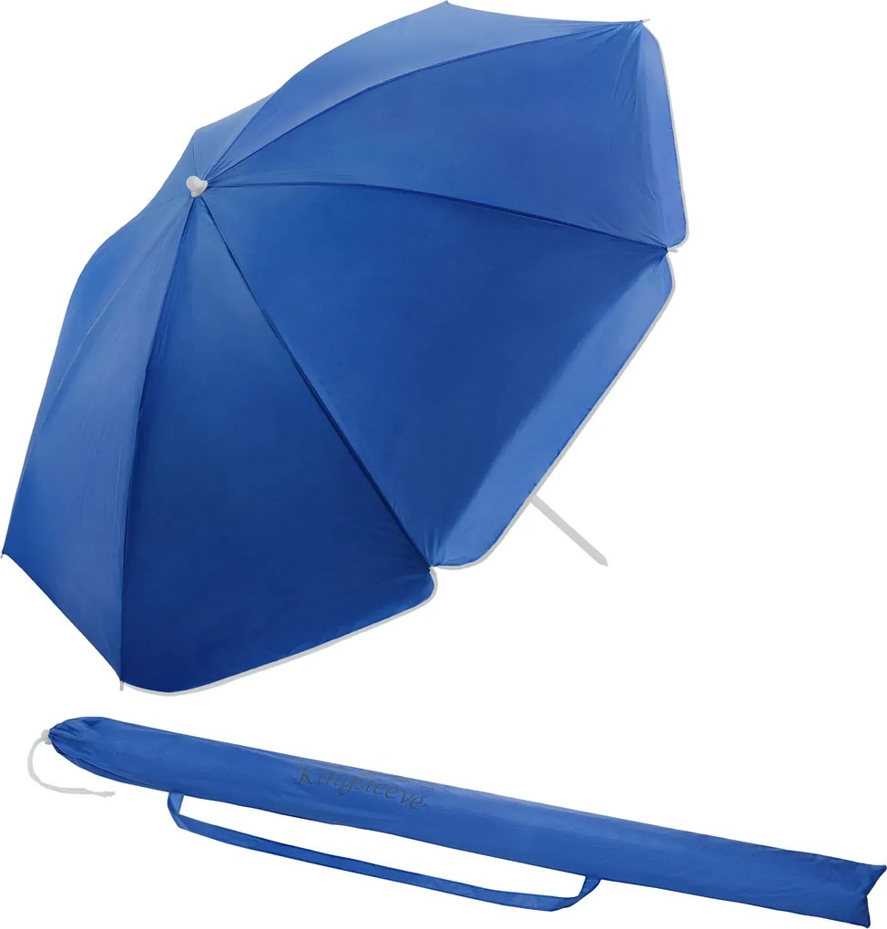 Plážový slunečník Cyprusa 180 cm modrý