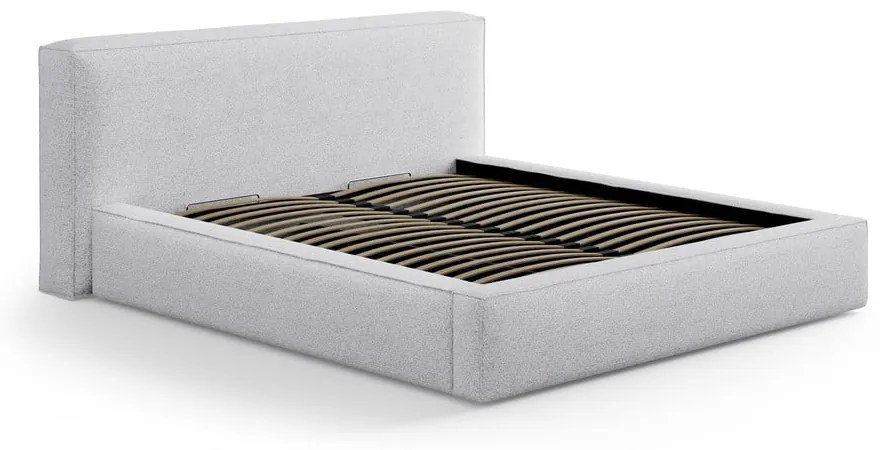 Svetlosivé čalúnené čelo postele 189x100 cm Olivia – Micadoni