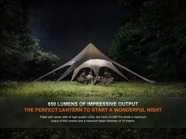 Fenix CL26RPROOLI - LED Stmievateľná prenosná nabíjacia lampa LED/USB IP66 zelená