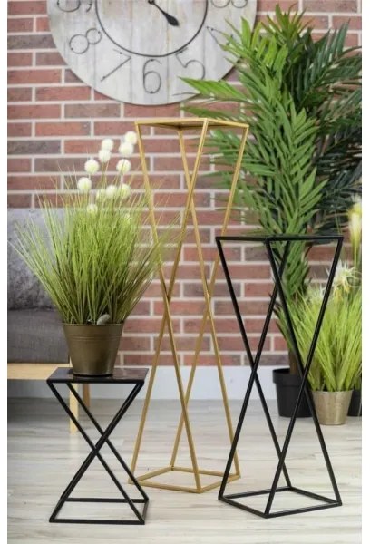 Stojan na kvety 40x24 čierna