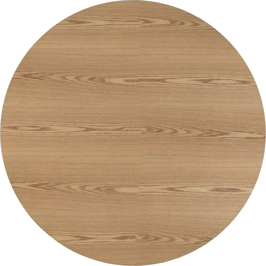 Okrúhly jedálenský stôl ANGEL 100x100 cm, dekor dub/kašmír