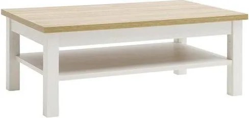XXXLutz KONFERENČNÝ STOLÍK, biela, farba duba, kompozitné drevo, 114/70/46 cm Livetastic - Stolíky do obývačky - 001700020003