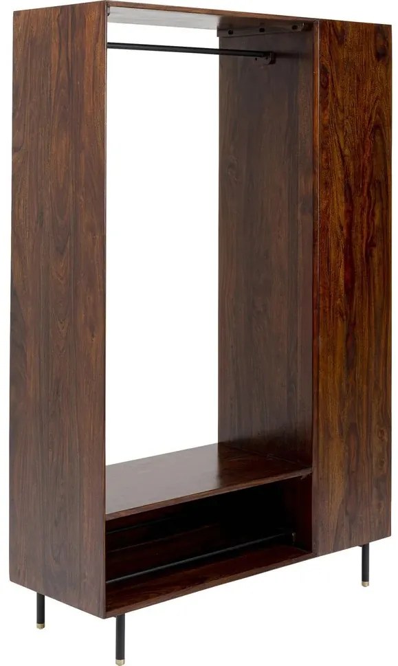 Elegantný šatník RAVELLO 120x185 cm sheeshamové drevo - hnedé