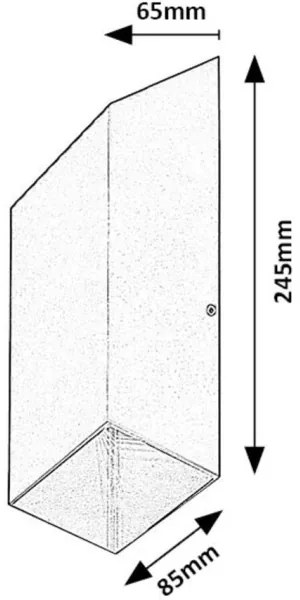 Rabalux 77050 - LED Vonkajšie nástenné svietidlo TILBURG LED/10W/230V IP54