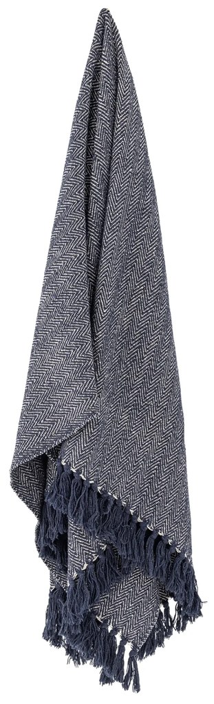 Bloomingville Prehoz z recyklovanej bavlny Herringbone 130 x 160 cm