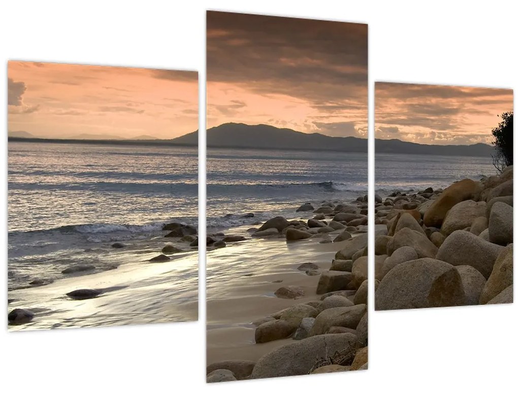 Obraz - More a hory (90x60 cm)