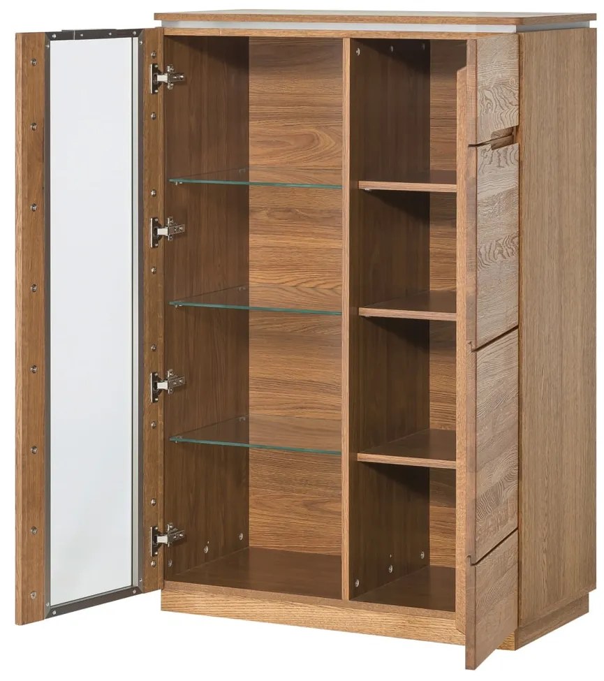 Vitrína Montenegro 15 82 cm z masivu dub Rustikal