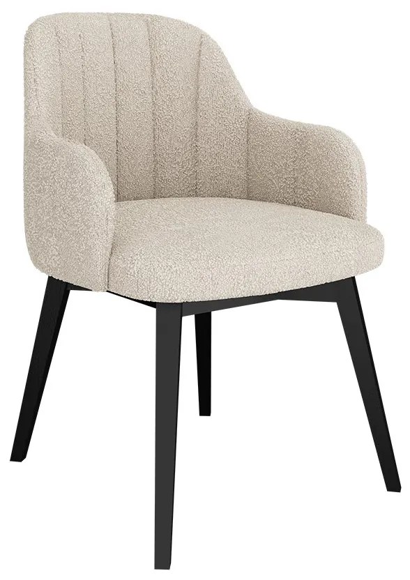 Čalúnené kreslo ST105, Dostupné poťahy: Magic Velvet 2217, Farby: čierna