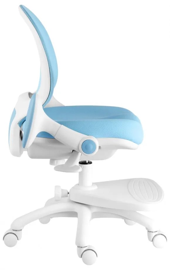 Detská rastúca stolička Neoseat KIDDY ONE — látka, modrá