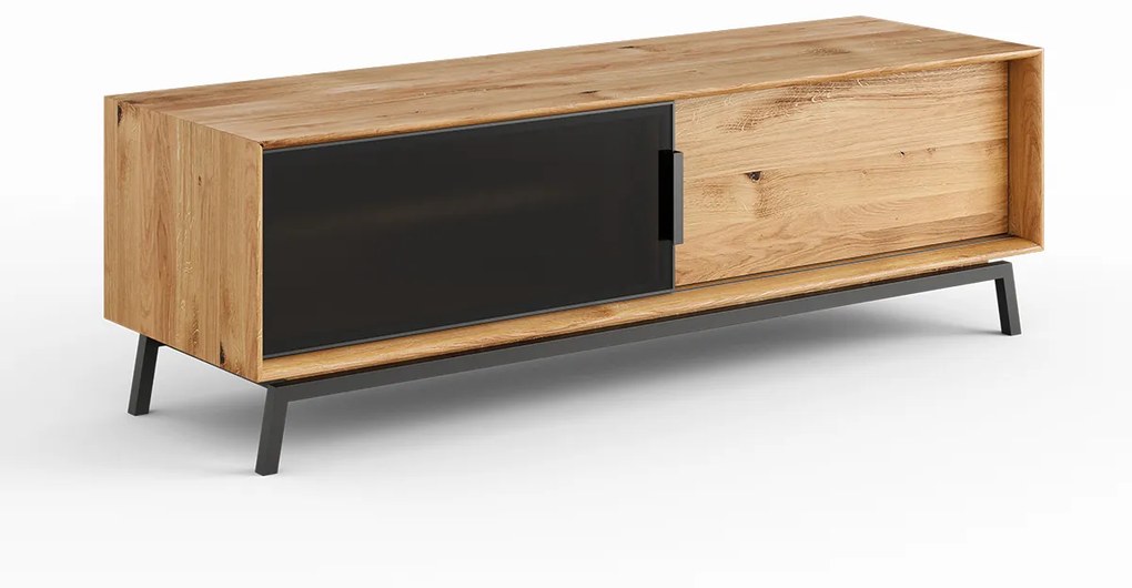 PROXIMA.store - Luxusný dubový TV stolík - MODERN LOFT FARBA: dub, ROZMER: dĺžka TV stolíka 200 cm