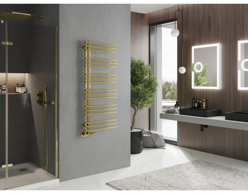 Mexen Neptun, vykurovacie teleso 1200x500 mm, 360 W, zlatá lesklá, W101-1200-500-00-50