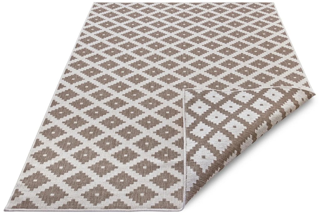 NORTHRUGS - Hanse Home koberce Kusový koberec Twin-Wendeteppiche 105465 Linen – na von aj na doma - 160x230 cm