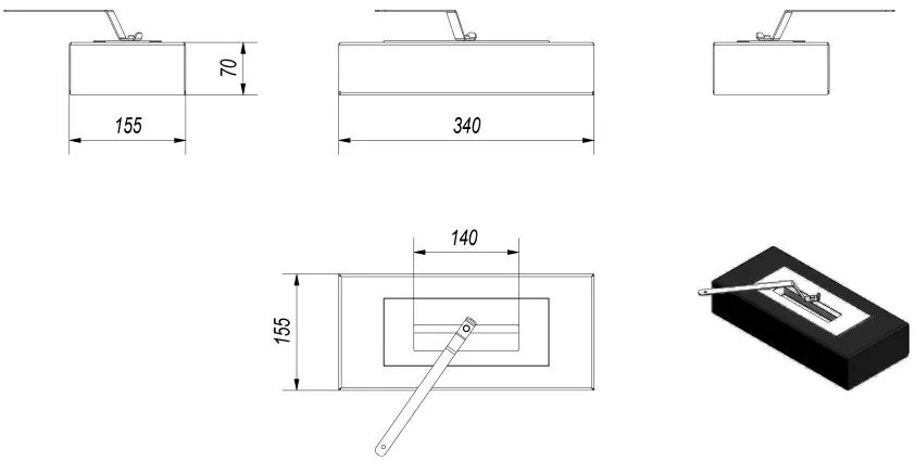 Biokrb na stôl India mini