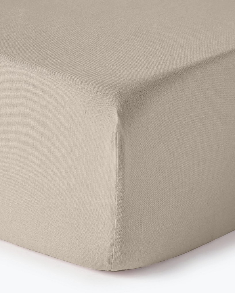Elastická plachta na kontinentálnu posteľ z vypratého ľanu Airy
