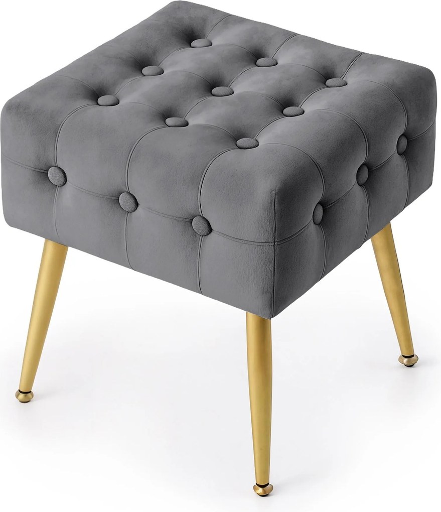 Taburet Quadra grafitový