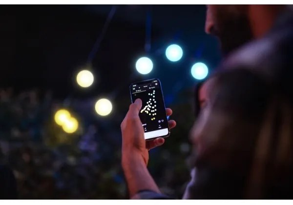 Twinkly TWF020GOP-BEU - LED Vonkajšia dekoratívna reťaz 20xLED 14m IP44 Wi-Fi