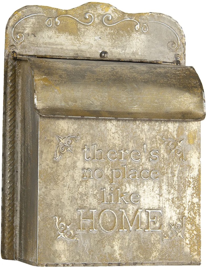Retro poštová schránka Home s patinou - 25 * 12 * 35 cm
