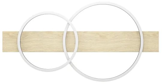 Eglo 901716 - LED Stropné svietidlo BOYAL 2xLED/12W/230V 3000K béžová/čierna