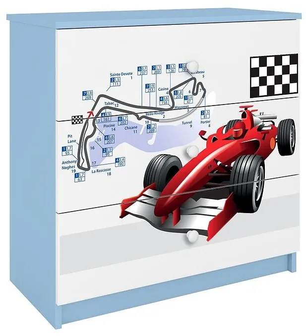 Detská komoda Babydreams modrá – Formula