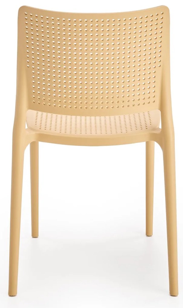 Oranžová plastová stolička K514