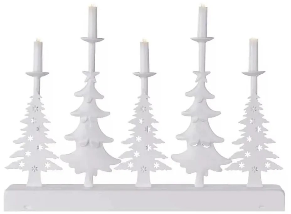 LED Vianočný svietnik LED/2xAA biela