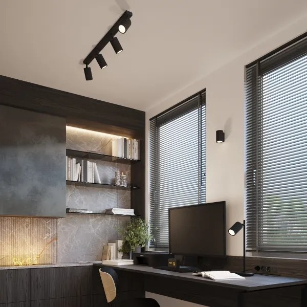 BRILAGI - LED nástenné svietidlo CRESTO 1xGU10/10W/230V 10 cm čierne