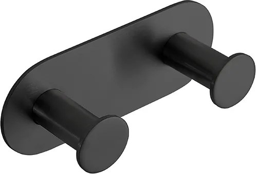 Bemeta Design EASY: Vešiak, s 2 háčikmi, čierna - 163106370