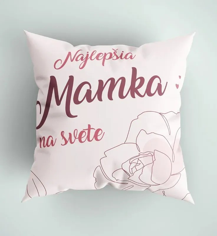 interesi  Ružový vankúš Najlepšia mamka na svete 130x170cm