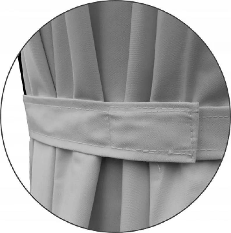 Záhradný slnečník s ochranným obalom MINI ROMA 250 x 250 cm sivý