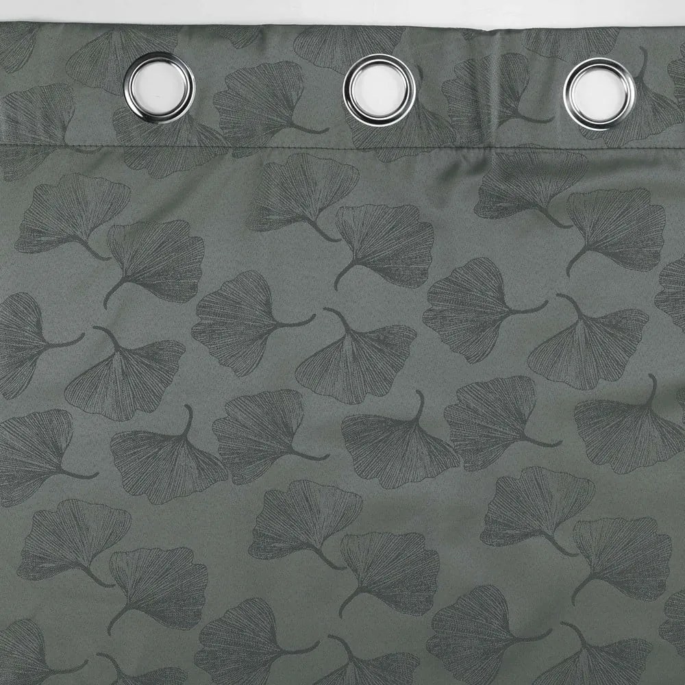 Antracitový zatemňovací záves zo žakáru 140x260 cm Lunella – douceur d'intérieur