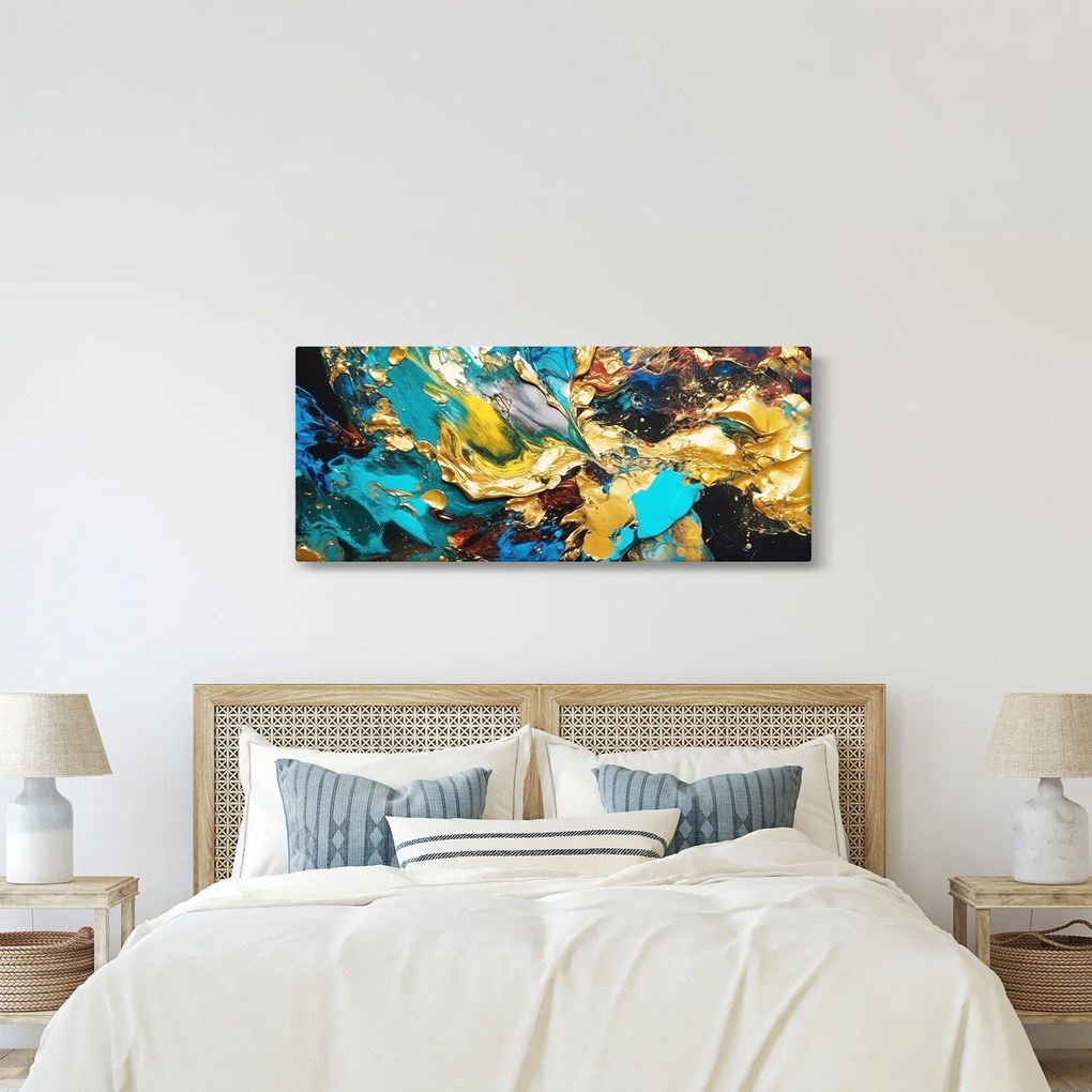 Obraz - Textúrovaná olejomaľba (120x50 cm)