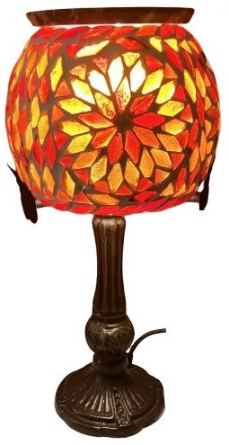 Turecká lampa Tiffany štýl RUBY Branches - burner 37*15