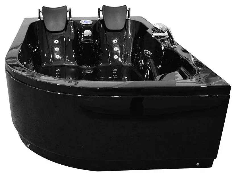 M-SPA - Ľavá kúpeľňová vaňa s hydromasážou TURBO PLUS SPA 180 x 120 x 54 cm (MSPA1631B-TURBO+ -L)