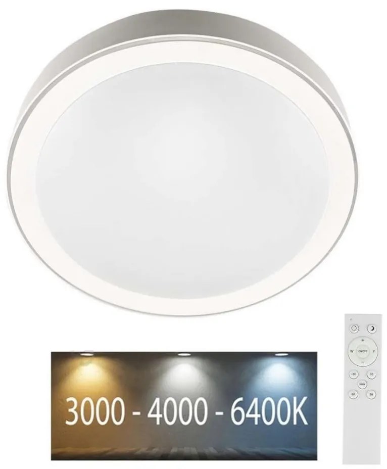 LED Stmievateľné stropné svietidlo LED/40W/230V 3000K/4000K/6500K + DO