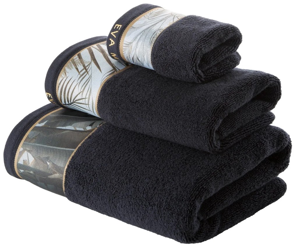 FROTÉ UTERÁK EVA MINGE17 50X90 CM ČIERNA