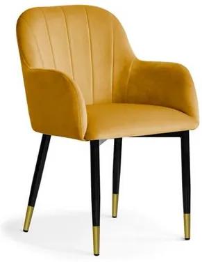 OVN stolička TULIP medová/ čierno-zlatá BL 68