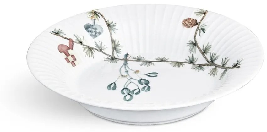 Biely hlboký porcelánový tanier s vianočným motívom ø 21 cm Hammershøi Christmas – Kähler Design