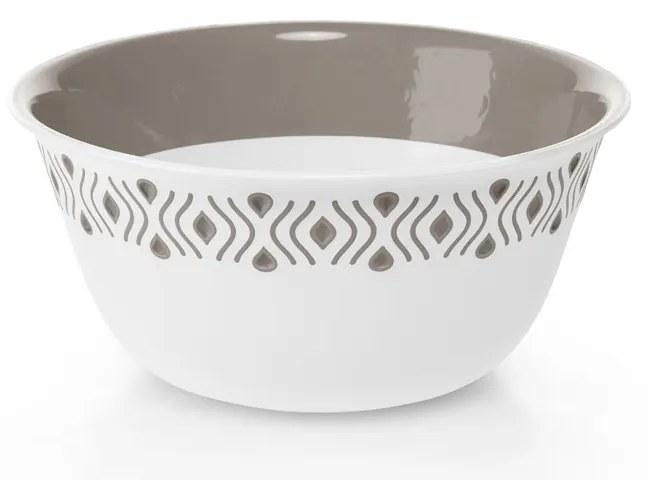 STEFANPLAST Plastová miska Tosca pr. 19 cm biela/svetlo šedá
