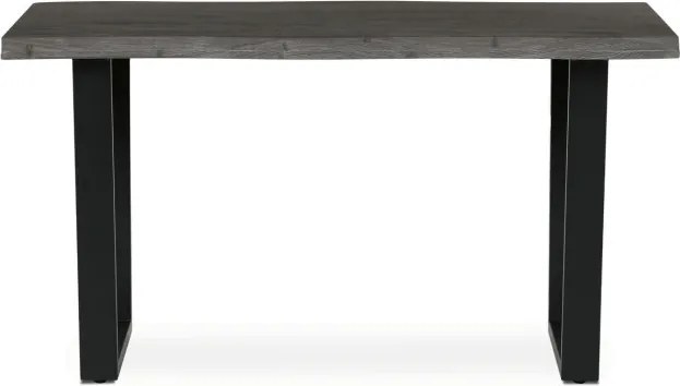 Jedálenský stôl HT-F4214 sivý dub / čierny