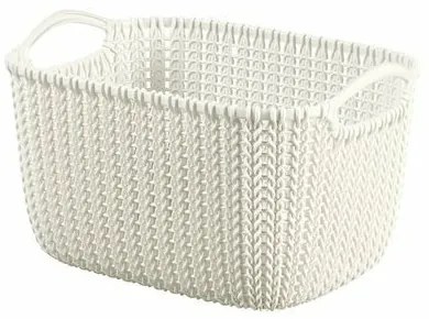 Curver Úložný box Knit 8 l, krémová, 8 l